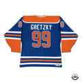 Upper Deck Authenticated - Wayne Gretzky Autographed Edmonton Oilers “Heroes of Hockey” Blue Adidas Jersey