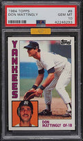 Don Mattingly 1984 Topps rookie card PSA 10 - MBA Gold Diamond Authenticated