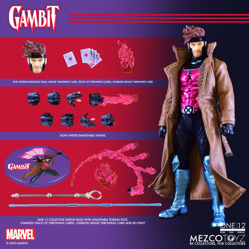X-Men - Gambit - One:12 Collective - Mezco Toys (PRE-ORDER OCT 2025)