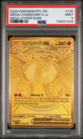 PSA 9 - 2025 POKEMON PFL EN-PHANTASMAL FLAMES #130 MEGA CHARIZARD X ex MEGA HYPER RARE
