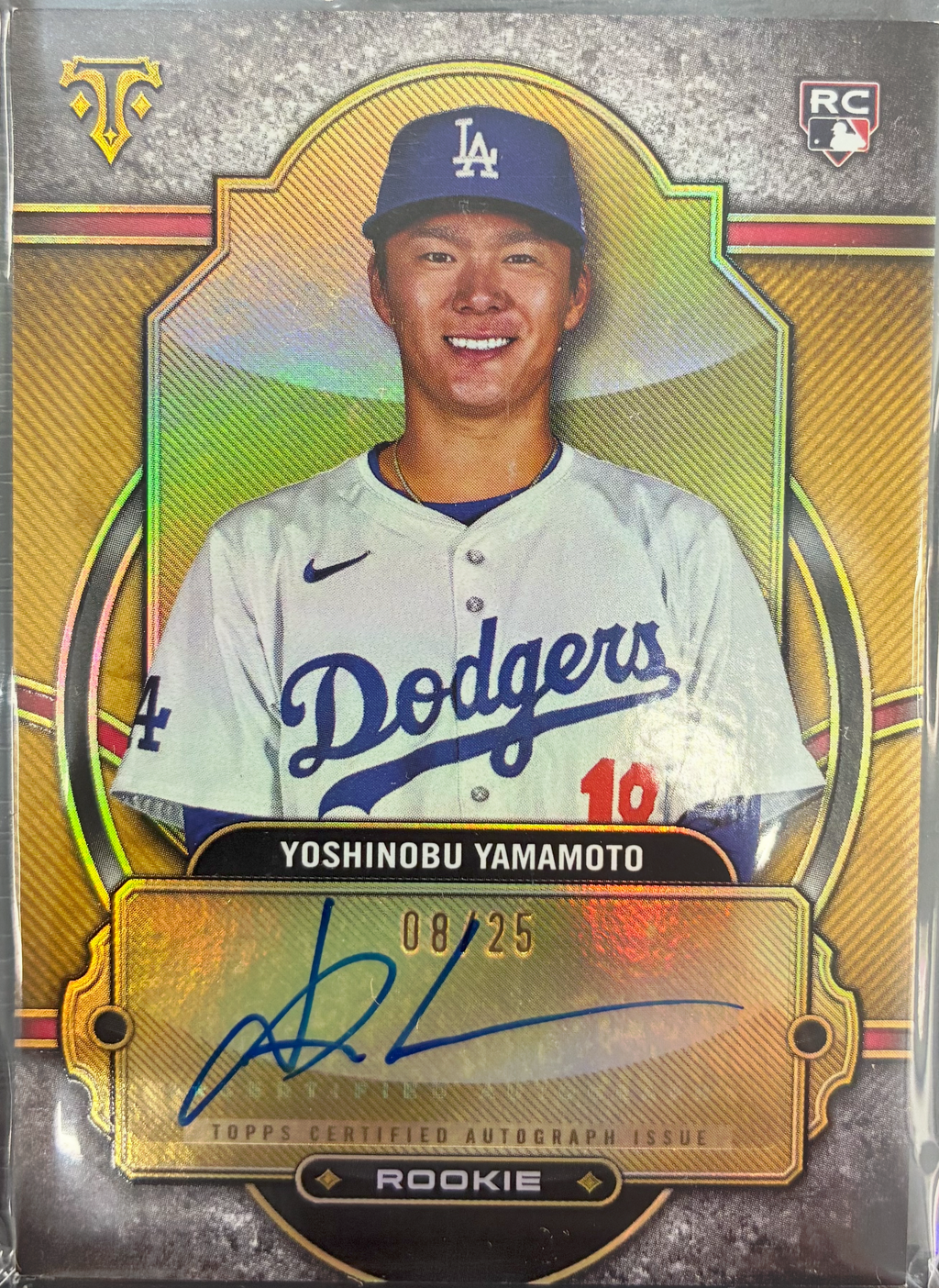 2024 Topps Triple Threads Baseball - Yoshinobu Yamamoto Rookie Autograph 08/25