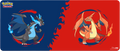 Ultra Pro - Playmat - Pokemon - Mega Charizard X and Mega Charizard Y - 6ft Table Mat