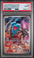 Rocket's Wobbuffet 2025 Pokémon Destined Rivals Promo #203 PSA 10